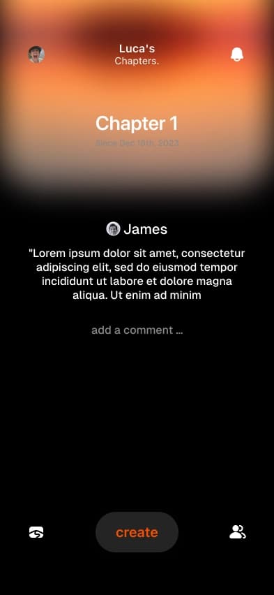 chapters shared comment