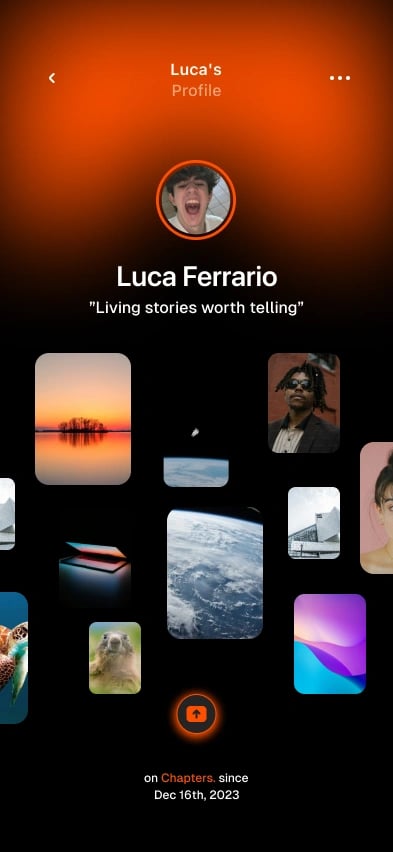 chapters / user profile