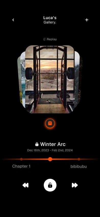 chapters / life timeline