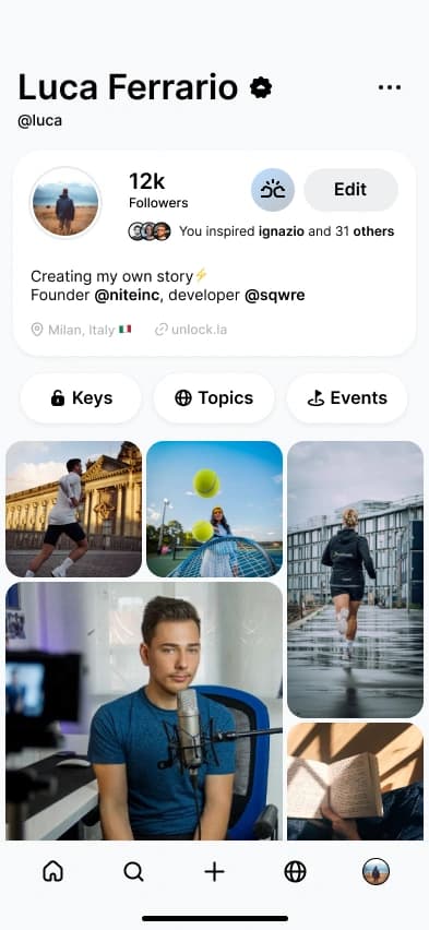 unlock profile